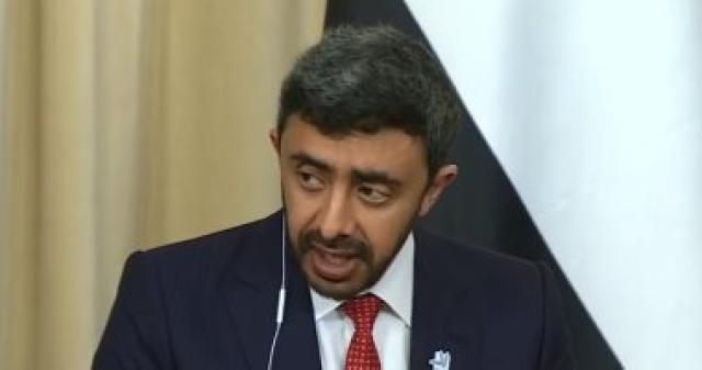وزير الخارجية الإماراتى الشيخ عبد الله بن زايد آل نهيان