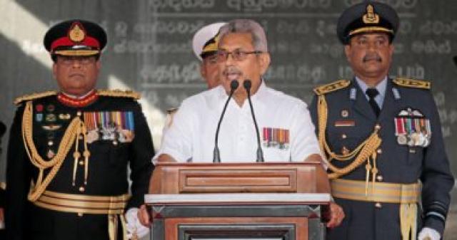الرئيس السريلانكى جوتابايا راجاباكسا