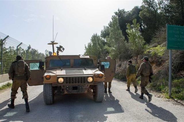 الجيش الإسرائيلي عند الحدود مع لبنان